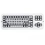 Clevy Tastatur III - QWERTZ (schwarz/weiß, USB & Bluetooth)